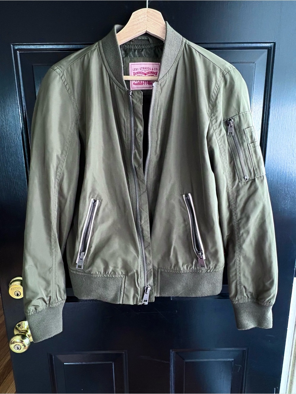 Levi's Olive Utility Bomber Jacket